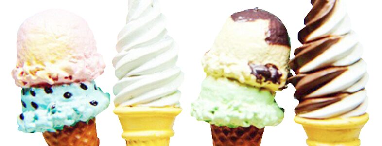 アイスの種類は4つ